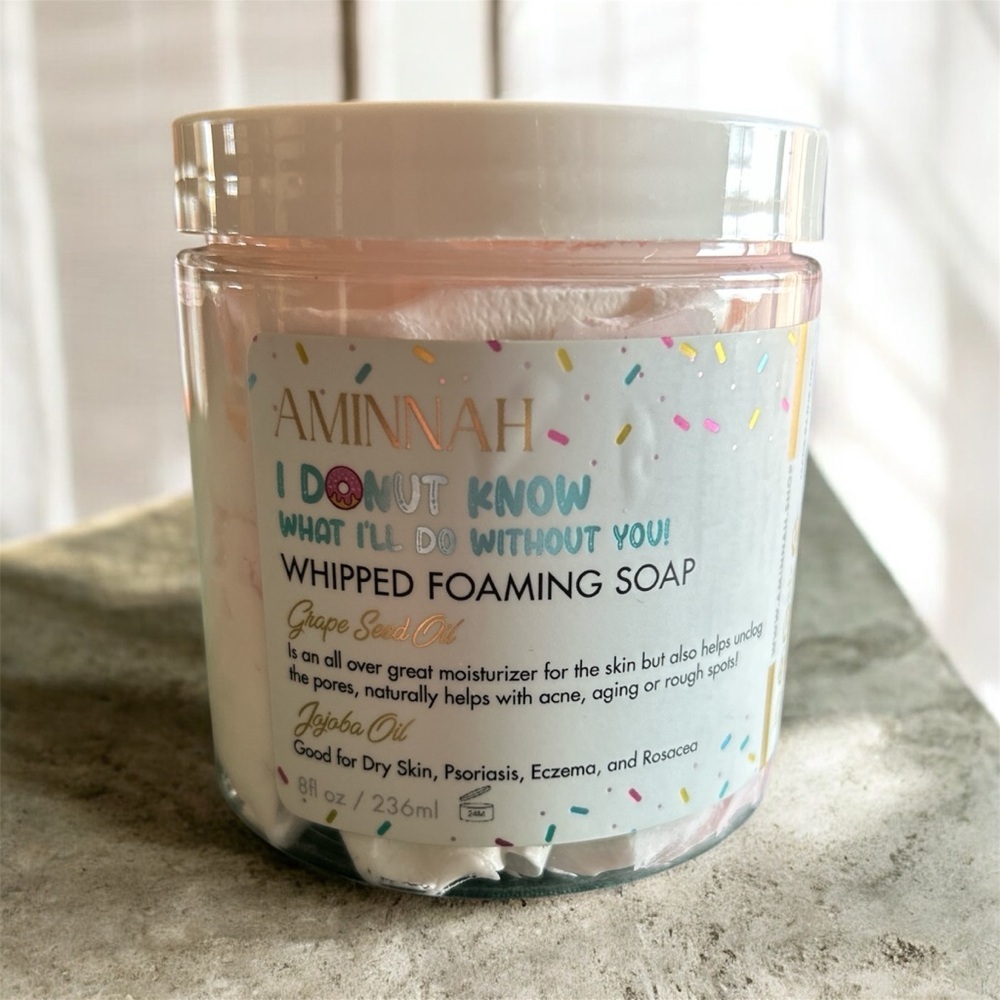 AMINNAH - I DONUT KNOW WHAT I’LL DO WITHOUT YOU ! Whipped Foaming Soap - Pink